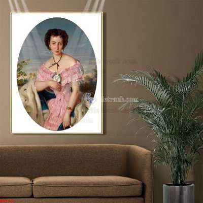 File gốc Tranh phục hưng nhân vật châu âu NT545 (in tráng gương) sang trọng