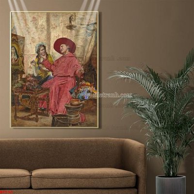 File gốc Tranh phục hưng nhân vật châu âu NT590 (in ấn) màu sắc trung thực