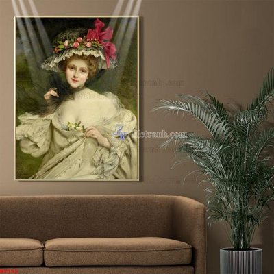 File gốc Tranh phục hưng nhân vật châu âu NT599 (in mica) trang trí