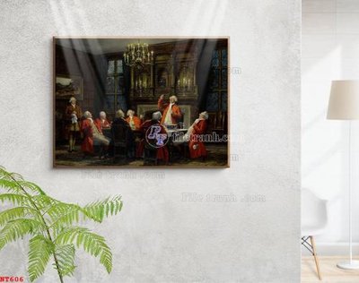 File in ấn cao cấp Tranh phục hưng nhân vật châu âu NT606 (file gốc)