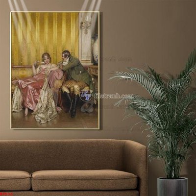 Hình ảnh file gốc Tranh phục hưng nhân vật châu âu NT616 (chất lượng cao)