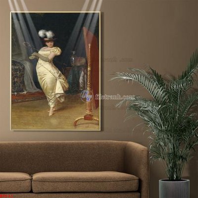 File in trần Tranh phục hưng nhân vật châu âu NT621 (file gốc) hoa văn 3D