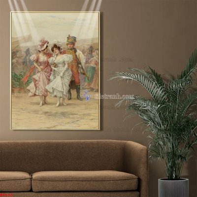 File gốc Tranh phục hưng nhân vật châu âu NT635 (in mica) làm bảng hiệu