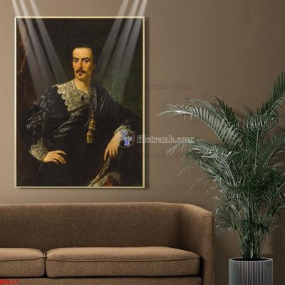 File ảnh Tranh phục hưng nhân vật châu âu NT637 (gốc) in biển hiệu