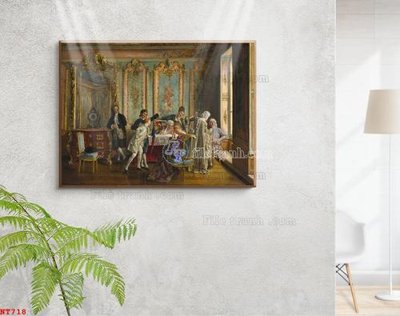 Tải file gốc Tranh phục hưng nhân vật châu âu NT718 (bản PSD) còn layer