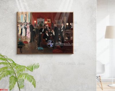 Tải file Tranh phục hưng nhân vật châu âu NT734 (gốc) in ấn chất lượng