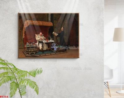 Tải file Tranh phục hưng nhân vật châu âu NT754 (ảnh gốc) in gạch 3D