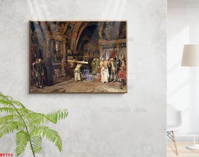 Tải file Tranh phục hưng nhân vật châu âu NT756 (gốc) chủ đề phong thủy