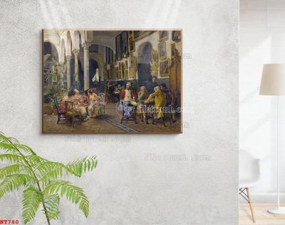 File ảnh gốc Tranh phục hưng nhân vật châu âu NT780 không vỡ nét