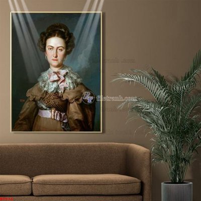 Tải file Tranh phục hưng nhân vật châu âu NT836 (gốc) chủ đề hoa sen