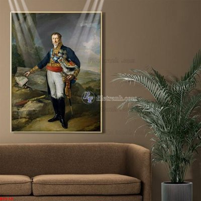 File in trần Tranh phục hưng nhân vật châu âu NT838 (bản gốc) bầu trời