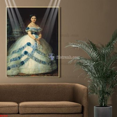 File tranh gốc in trần nhà Tranh phục hưng nhân vật châu âu NT858 3D