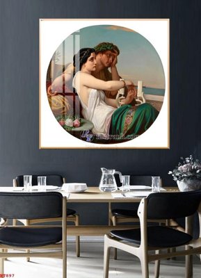 File tranh Tranh phục hưng nhân vật châu âu NT897 (bản gốc) treo quán cafe