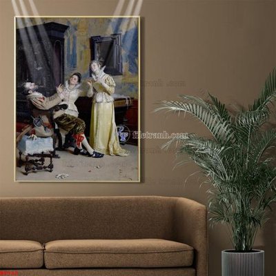 File gốc Tranh phục hưng nhân vật châu âu NT920 (in lụa) cao cấp