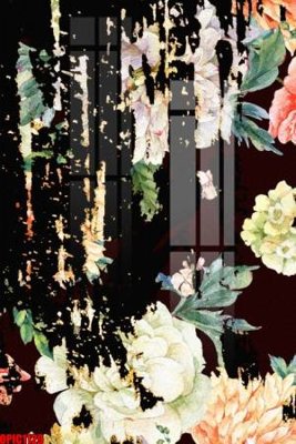 File gốc file tranh bộ decor in treo tường tráng gương OPIC1129 (in lụa) hoa văn cổ điển