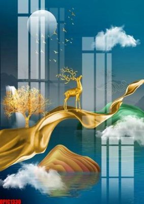 File in ấn chuyên nghiệp file tranh bộ decor in treo tường tráng gương OPIC1330 (file gốc)