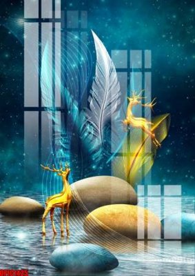 File tranh file tranh bộ decor in treo tường tráng gương OPIC1425 (gốc) chủ đề tĩnh vật