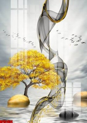 File tranh gốc file tranh bộ decor in treo tường tráng gương OPIC1454 (sắc nét từng chi tiết)