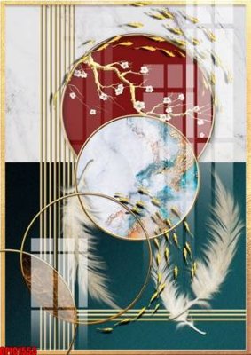 File PSD file tranh bộ decor in treo tường tráng gương OPIC1553 (gốc) cho designer