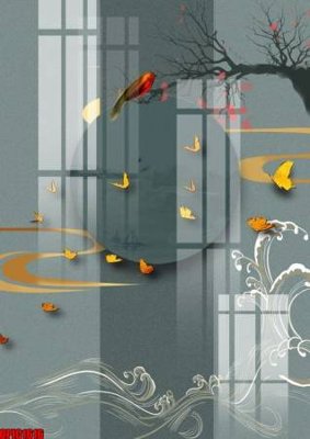 File in trần file tranh bộ decor in treo tường tráng gương OPIC1616 (bản gốc) phong cảnh