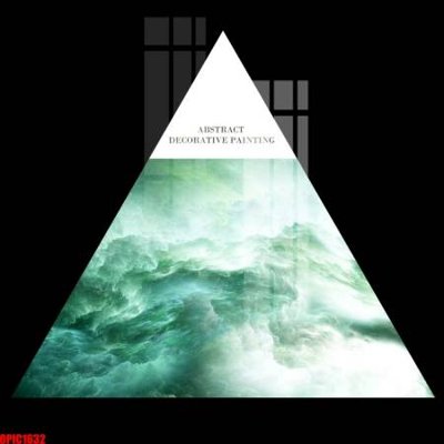 File gốc file tranh bộ decor in treo tường tráng gương OPIC1632 (in lụa) tranh mã đáo