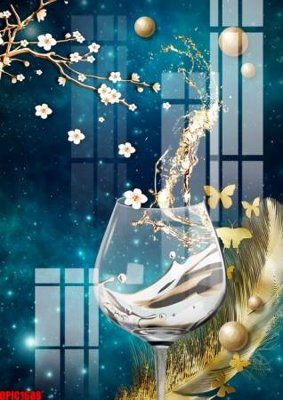 File in lụa file tranh bộ decor in treo tường tráng gương OPIC1688 (tân cổ điển) file tranh bộ decor in treo tường tráng gương OPIC1688