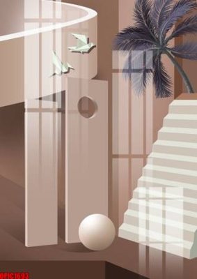 Tải file gốc file tranh bộ decor in treo tường tráng gương OPIC1693 (bản PSD) chỉnh sửa được