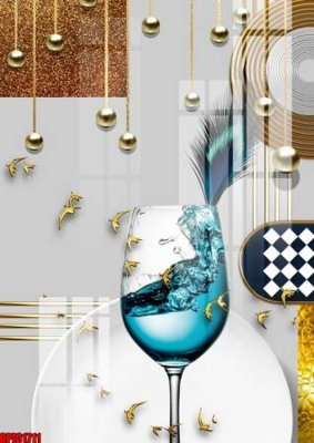 Cung cấp file tranh gốc file tranh bộ decor in treo tường tráng gương OPIC1711 độc quyền