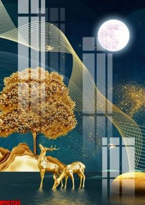 Tải file gốc file tranh bộ decor in treo tường tráng gương OPIC1733 (in không vỡ ảnh)