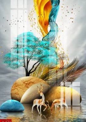 File gốc file tranh bộ decor in treo tường tráng gương OPIC1774 (thiết kế) độc quyền