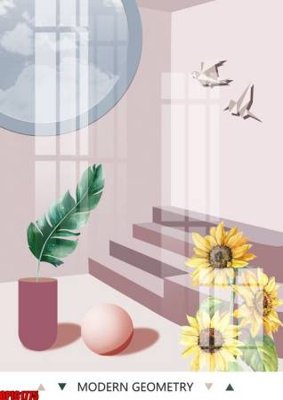 File gốc file tranh bộ decor in treo tường tráng gương OPIC1775 (in ấn) không giới hạn