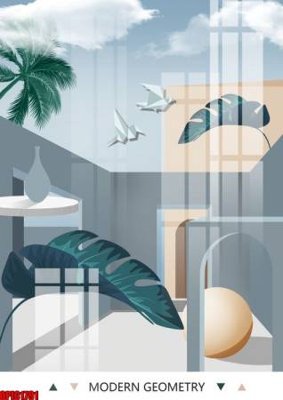 Tải file gốc file tranh bộ decor in treo tường tráng gương OPIC1791 (bản PSD) chỉnh sửa được