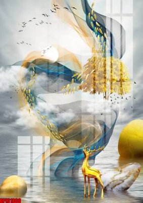 Download file file tranh bộ decor in treo tường tráng gương OPIC1800 (gốc) in mica cao cấp