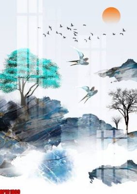 File ảnh file tranh bộ decor in treo tường tráng gương OPIC1809 (gốc) in Hiflex