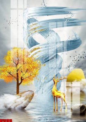 Download file ảnh gốc file tranh bộ decor in treo tường tráng gương OPIC1818 để in ấn