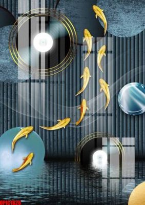 File in ấn file tranh bộ decor in treo tường tráng gương OPIC1828 (bản gốc) từ file gốc