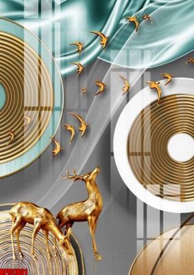 Tải file file tranh bộ decor in treo tường tráng gương OPIC1831 (ảnh gốc) in gạch 3D