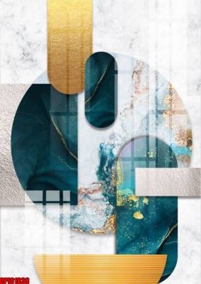 File tranh gốc file tranh bộ decor in treo tường tráng gương OPIC1838 (bản quyền) độc đáo