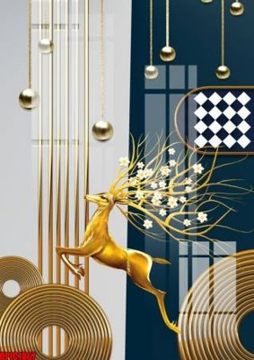 File gốc in ấn file tranh bộ decor in treo tường tráng gương OPIC1867 độ phân giải cao