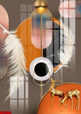 File PSD file tranh bộ decor in treo tường tráng gương OPIC1881 (nguyên gốc) chất lượng cao