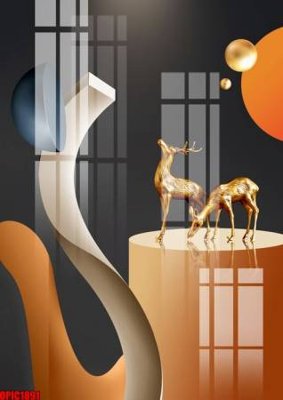 File tranh file tranh bộ decor in treo tường tráng gương OPIC1891 (gốc) in vải canvas