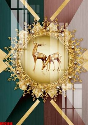 File gốc file tranh bộ decor in treo tường tráng gương OPIC1916 (in tráng gương) hiện đại