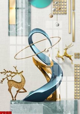 File PSD file tranh bộ decor in treo tường tráng gương OPIC1925 (gốc) cho designer