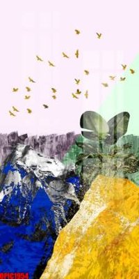 File tranh file tranh bộ decor in treo tường tráng gương OPIC1954 (bản gốc) in lụa 3D