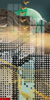 File gốc file tranh bộ decor in treo tường tráng gương OPIC1956 (trang trí) cho phòng khách