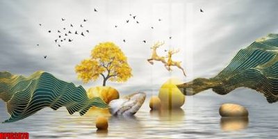 Download file file tranh bộ decor in treo tường tráng gương OPIC2073 (chuẩn in) chất lượng cao