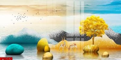 Tải file file tranh bộ decor in treo tường tráng gương OPIC2078 (gốc) in ấn chất lượng