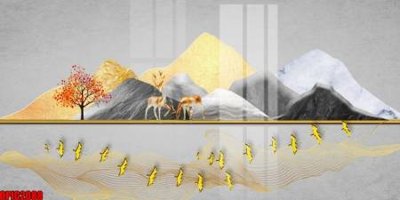 File gốc file tranh bộ decor in treo tường tráng gương OPIC2088 (dành cho trang trí nội thất)