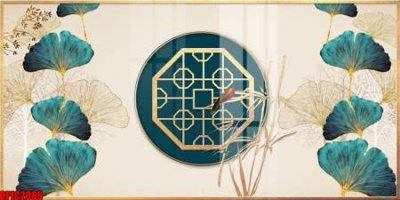 Tải file file tranh bộ decor in treo tường tráng gương OPIC2089 (gốc) chủ đề hoa sen