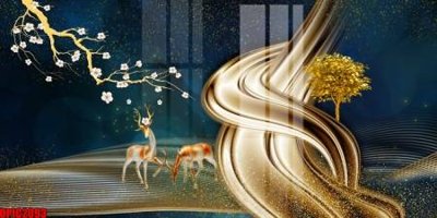 File gốc file tranh bộ decor in treo tường tráng gương OPIC2093 (in lụa) cao cấp